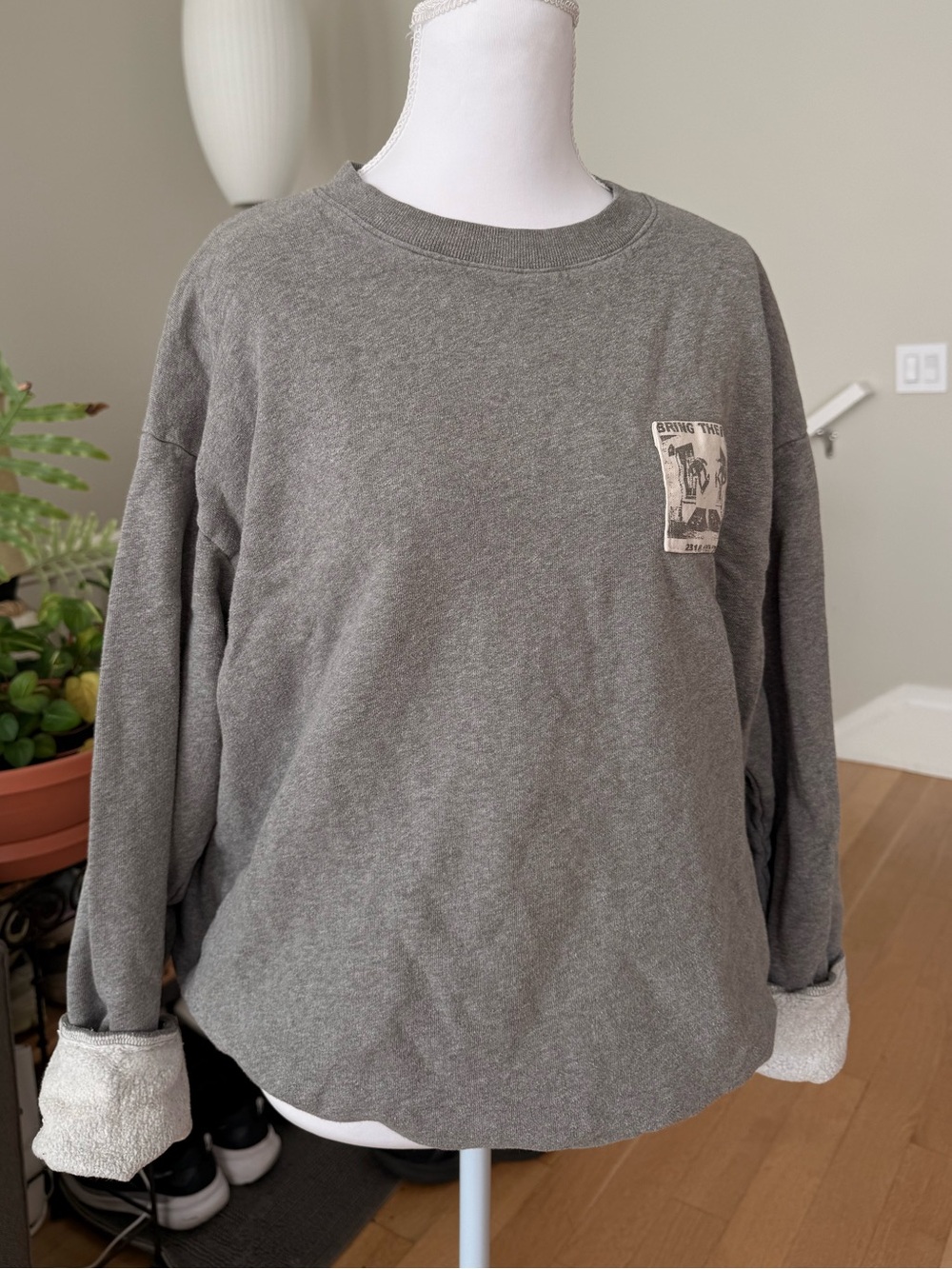 Brandy Melville gray crewneck
